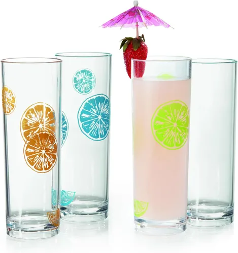 Miniatura 5 de G.E.T. H-14-1-SAN-CL-EC - Colección de vasos transparentes de 14 onzas, resistentes a roturas, aptos para lavavajillas, colección San Specialty