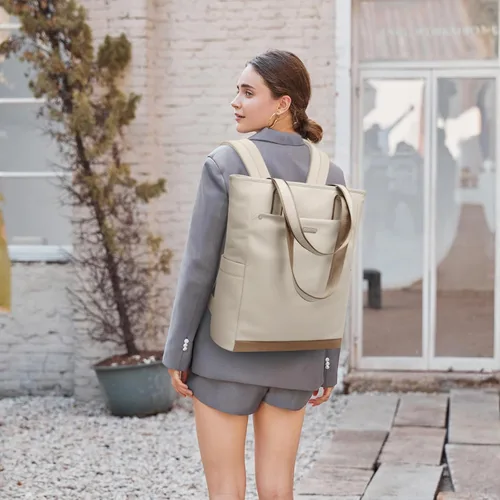 Miniatura 8 de Mochila convertible para mujer, mochila de trabajo, bolso de viaje, mochila para laptop, bolsa de libros para universidad, enfermera, viaje
