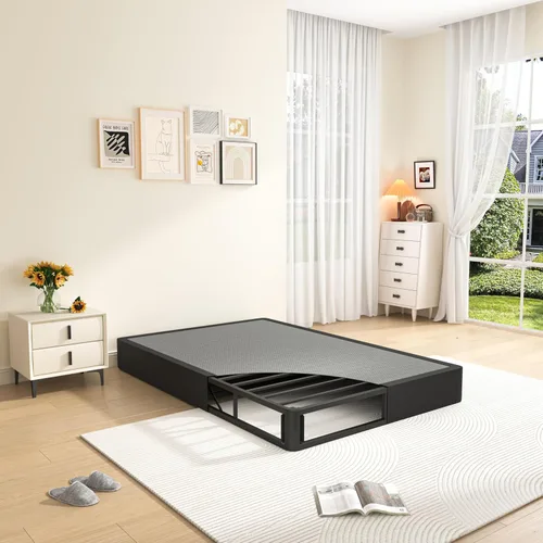 Miniatura 9 de MAF Base de somier Queen de 10 pulgadas de alto perfil para cama Queen, Base de cama tamaño Queen de 3500 lbs, Base de colchón de metal resistente