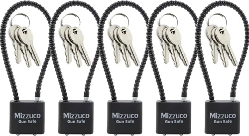 Miniatura 13 de Cerraduras de cable para pistola con llaves, operación simple, compatibles con pistolas, pistolas, rifles y escopetas, hogar y almacenamiento