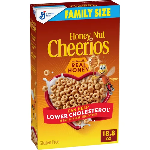 Miniatura 10 de Cereales para desayuno con avena Cheerios Honey Nut, sin gluten. 10.8 onzas