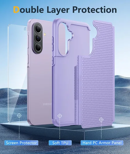 Miniatura 654 de FNTCASE Funda para iPhone 17 Pro: Fundas delgadas translúcidas de color azul claro compatibles con MagSafe, protección completa de la cámara