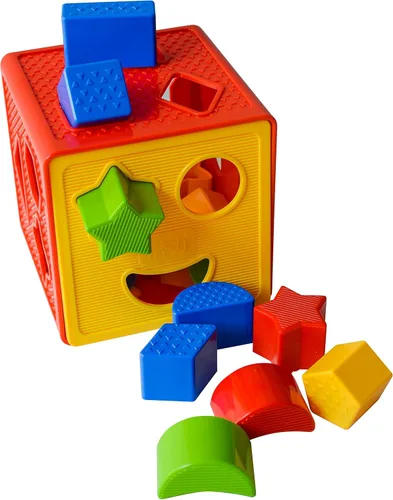 Miniatura 4 de Play22 Juguete clasificador de formas de bloques para bebés, bloques para niños, incluye 18 formas, reconocimiento de color de aprendizaje, caja