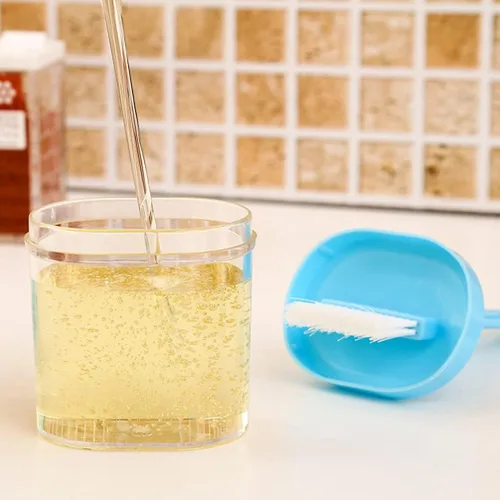 Miniatura 4 de 2 unids cepillo para untar con recipiente resistente al calor salsa aceite cepillo para barbacoa parrilla hornear y pasteles color aleatorio