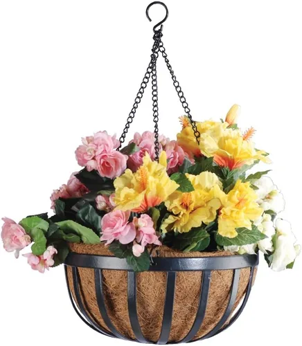 Miniatura 2 de Arcadia Garden Products 1592 Solstice Series - Cesta colgante de coco de 16 pulgadas