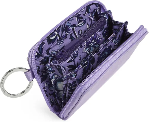 Miniatura 2 de Vera Bradley Cartera pequeña de algodón con cremallera para mujer con protección RFID