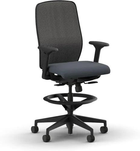 Miniatura 8 de HON Nucleus Taburete de tareas, silla de oficina ergonómica, sillas de escritorio de oficina en casa, inclinación sincronizada con deslizador