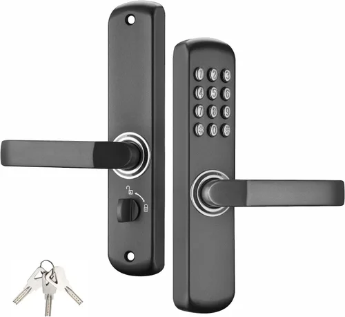 MUTEX Cerradura mecánica para puerta MX230G, teclado sin llave o entrada mecánica, a prueba de agua y calor/fuego, 100% mecánica, buena para
