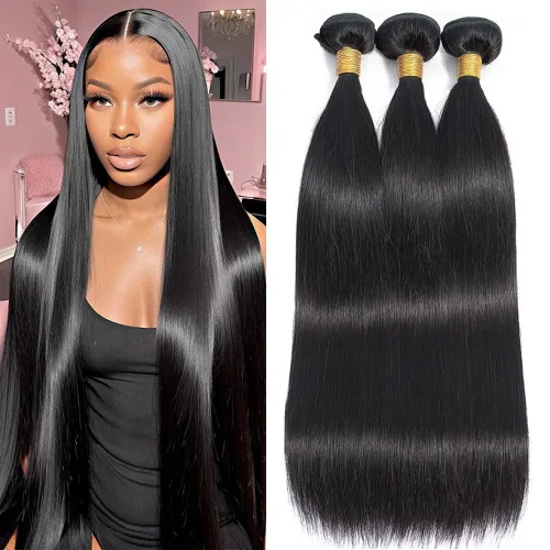 Miniatura 8 de Cierre frontal de encaje HD de 13x4, 10 pulgadas, cabello humano liso con encaje frontal, cabello virgen brasileño 100% sin procesar, de oreja a