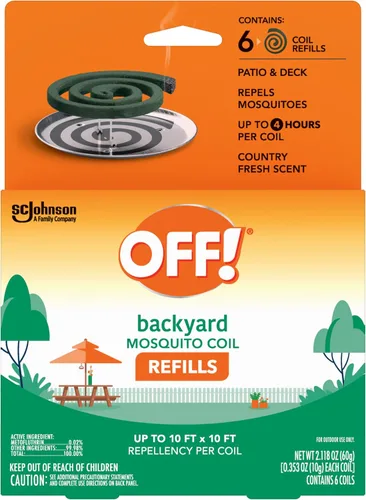 Miniatura 2 de S C Johnson paquete de 2 espirales antimosquitos con aroma fresco con 6 repuestos