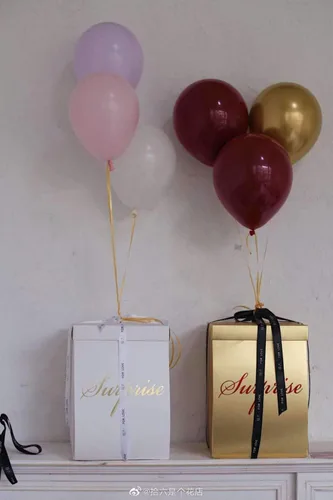 Miniatura 6 de Caja de regalo de flores sorpresa de explosión de 10 x 10 x 14 pulgadas, para propuesta de matrimonio, fiesta de cumpleaños, Navidad, día de la Rosa