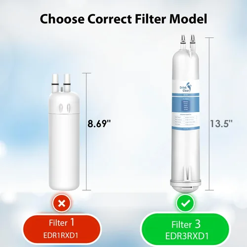Miniatura 2 de EDR3RXD1 - Filtro de agua de repuesto, compatible con 4396841, filtro 3, 4396710, Kenmore 46-9083, 46-9030 filtro de agua para refrigerador, 1