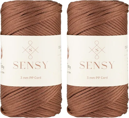 Miniatura 92 de Sensy - Cuerda de poliéster prémium de 0.118 pulgadas (0.118 in), 131 yardas, 100% polipropileno, cordón de macramé, cuerda de ganchillo de 0.118