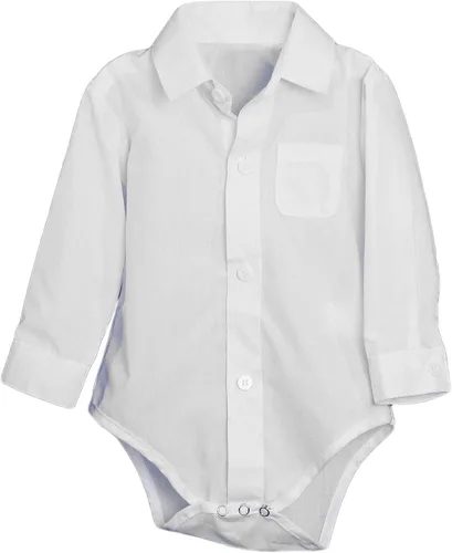 Miniatura 2 de Mameluco unisex de polialgodón con botones y cuello para bebé