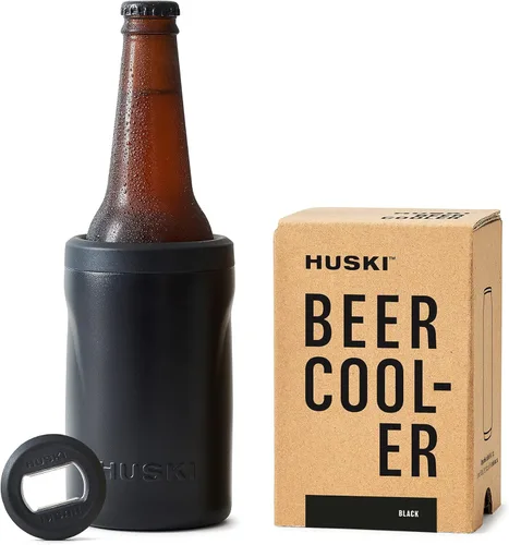 Huski Enfriador de cerveza 2.0 | Nuevo | Soporte para latas y botellas | Acero inoxidable de grado marino con triple aislamiento | Abridor 3 en 1