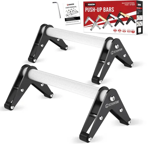 Push Up Bar - Heavy-Duty Stainless Steel Pushup Stands with Non-Slip Base, 660LB Capacity, Portable Home Gym Equipment for Strength Training & Floor