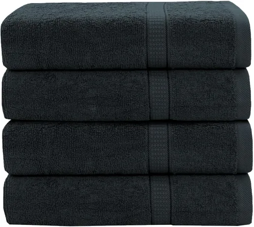 Miniatura 43 de GOLD TEXTILES Toalla 100% algodón, paquete de 12, 13 x 13 pulgadas, color blanco, ultra suave, altamente absorbente, de larga duración y de secado