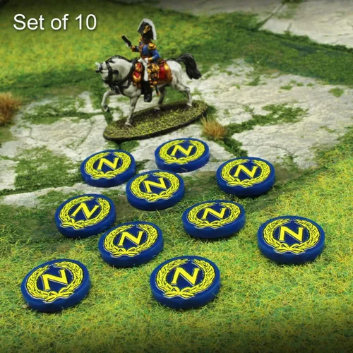 Miniatura 3 de LITKO Ficha Napoleónica Miniaturas Históricas Wargame Game Pieces Paquete de 10 (francés)