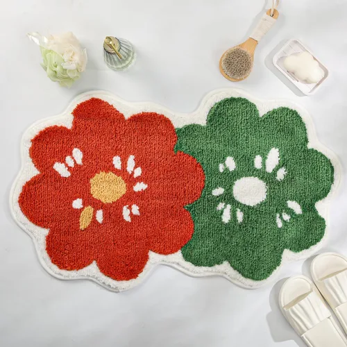 Alfombra de baño ultra absorbente, de microfibra gruesa y resistente, esponjosa, lavable a máquina, alfombra de baño antideslizante para baño,