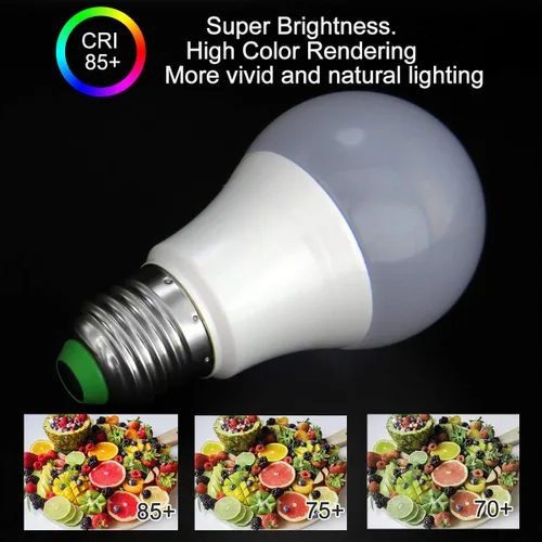 Miniatura 5 de Bombillas LED E26 de bajo voltaje de 12 V, 5 W, A19, bombilla estándar Edison con base de tornillo equivalente a 50 W, lámpara halógena blanca