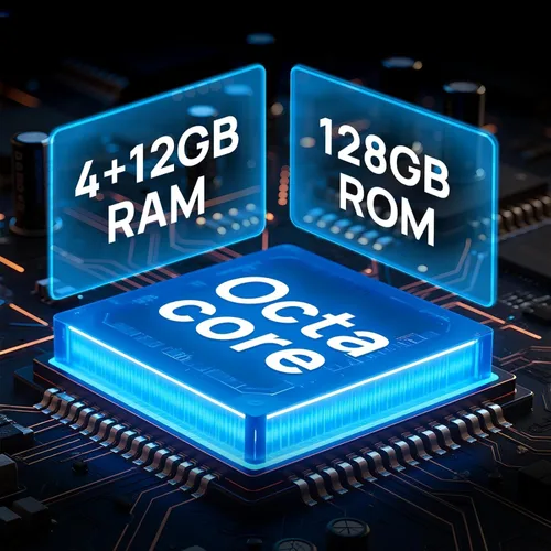 Miniatura 4 de FOSSIBOT Teléfono resistente F114 2026 desbloqueado, 16 GB RAM128 GB+2 TB ROM, pantalla HD+ de 6.67 pulgadas 120Hz, teléfonos celulares Android 15