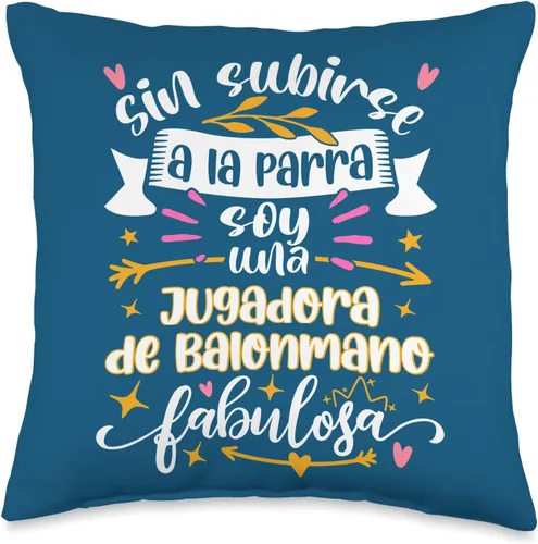 Regalo Original Para Jugadora de Balonmano Regalos Jugadora de Balonmano Fabulosa Divertido Mujer Balonmanista - Almohada (16 x 16 pulgadas),