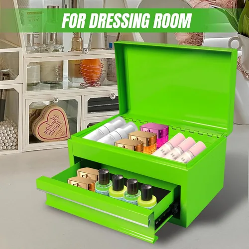 Miniatura 7 de Torin APBT701GB - Mini caja de herramientas portátil de acero de 10 pulgadas con cajón, pequeña caja de herramientas de metal para garaje, hogar