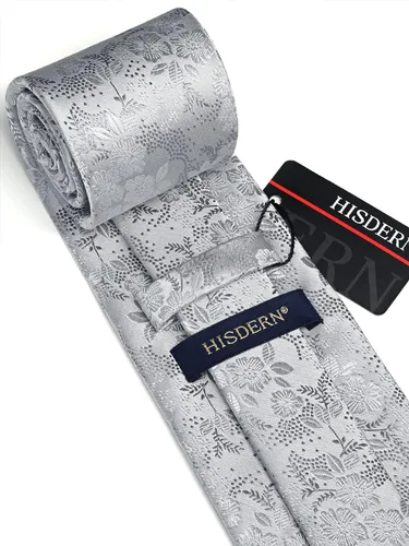 Miniatura 146 de Corbatas florales tejidas clásicas para hombre, corbata cuadrada de bolsillo, corbatas formales para hombres, boda con pañuelo