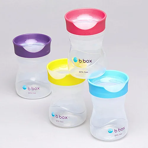 Miniatura 7 de b.box Taza de entrenamiento para niños pequeños: apertura de flujo libre, gran transición de sorbo a taza para niños grandes. Sin BPA, apto para Uva