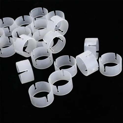 Miniatura 3 de AKOAK Conector de hebilla de anillo de arco de globos de plástico blanco 50 – Arco de globos de bricolaje para decoración de cumpleaños – 50