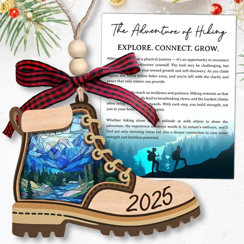 Miniatura 14 de KatAndNat Adorno de Amor ASL - Adornos de Navidad ASL 2025, Adornos de Lenguaje de Señas para Árbol - Recuerdo de Lenguaje de Señas Manual