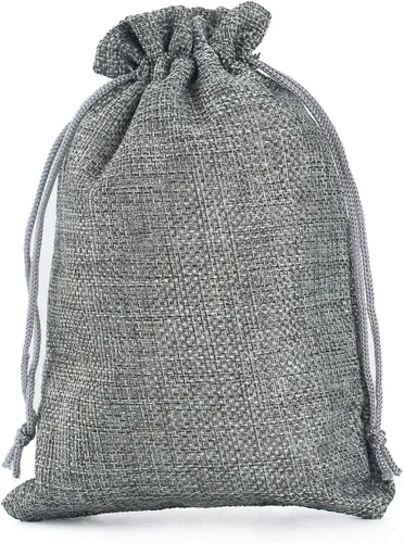 Miniatura 9 de Tvoip Paquete de 30 bolsas de arpillera con cordón, bolsas de regalo para bodas, fiestas y manualidades (morado claro, 4 x 5.5 pulgadas)