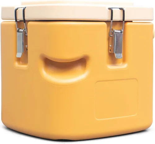 Miniatura 7 de Contenedor de sopa aislado de 2.5 galones, caja caliente comercial, enfriador de alimentos con 4 hebillas, asas, portador de sopa para restaurante