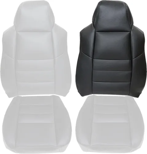 Miniatura 2 de GXARTS Funda de asiento de cuero de repuesto para parte superior del lado del conductor, color negro, compatible con Ford F-250 F-350 F-450 F-550