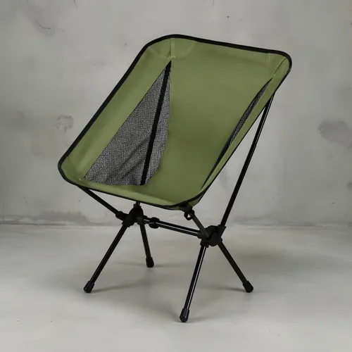 Miniatura 10 de Silla de camping compacta esencial ligera y portátil, resistente con marco X, capacidad de 265 libras, plegable con bolsa de transporte, Rojo Marte