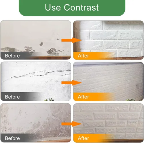 Miniatura 3 de 3D paneles de pared de espuma autoadhesivos, pelar y pegar ladrillo piedra papel pintado calcomanía de pared para sala de estar niños dormitorio