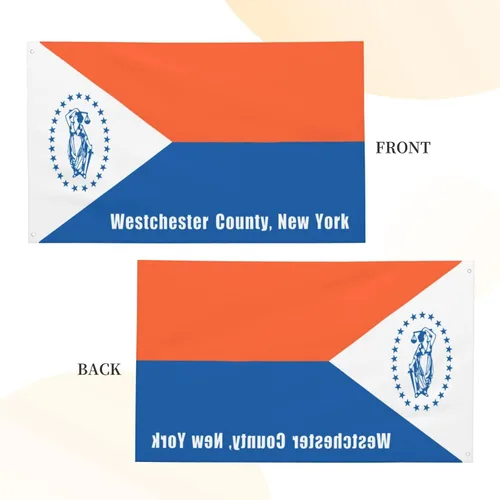 Miniatura 5 de Bandera del condado de Westchester, bandera de Nueva York, 3 x 5 pies, poliéster duradero de doble cara, divertida pancarta decorativa