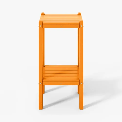 Miniatura 23 de WestinTrends Ashore - Mesa auxiliar Adirondack moderna para patio al aire libre, madera envejecida Roble (Weathered Wood)