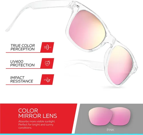 Miniatura 69 de Retro Rewind Lentes de sol para niños y niñas de 3 a 12 años, inastillables, UV400, lentes de sol para niños pequeños