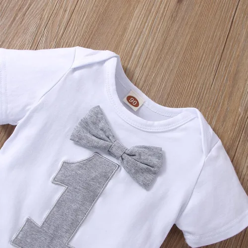 Miniatura 9 de vivifayee Conjunto de pantalones y tirantes para bebé niño de un primer cumpleaños