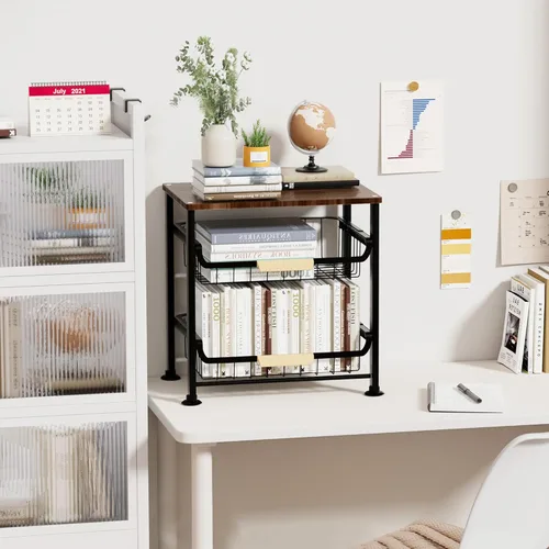 Miniatura 4 de Cesta de frutas y verduras para cocina, organizadores y almacenamiento de despensa de 3 niveles, organizador de aperitivos para encimera, carrito