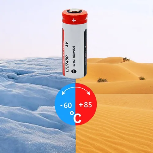 Miniatura 3 de Paquete de 2 baterías de litio CR17450 2400mAh 3V reemplazo PLC batería de control industrial