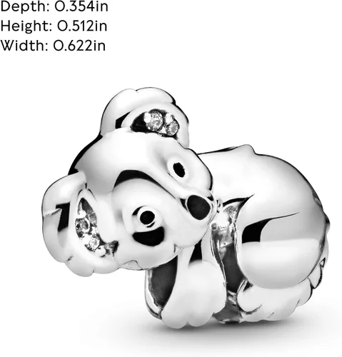 Miniatura 5 de PANDORA Jewelry Koala Cubic Zirconia Charm in Sterling Silver