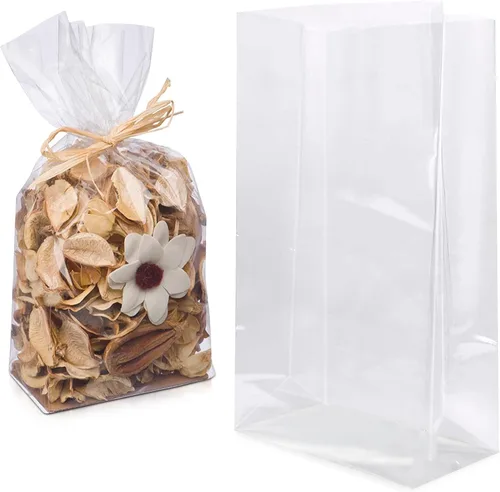 Miniatura 46 de APQ Supply Bolsas de polietileno transparentes con refuerzo, 4 x 2 x 10 pulgadas. Paquete de 1000 bolsas de plástico con refuerzo lateral con parte