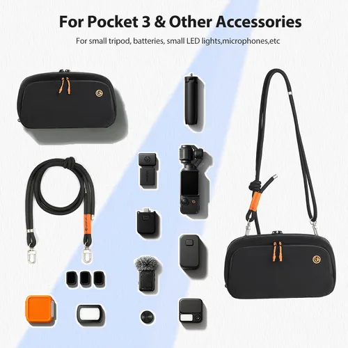 Miniatura 2 de ULANZI YY08 Bolsa de transporte para DJI Osmo Pocket 3 Pocket 4, funda de transporte portátil a prueba de salpicaduras, protección para DJI Osmo