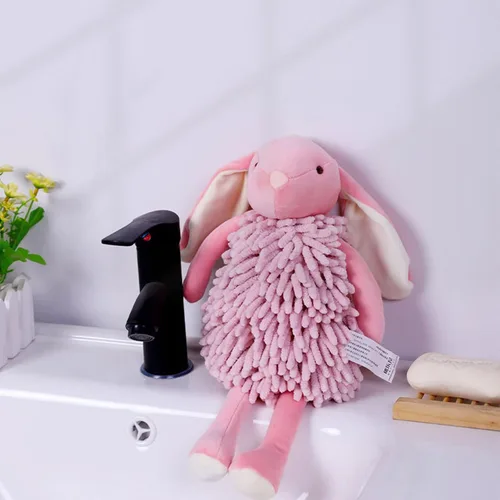 Miniatura 7 de Toalla de mano de chenilla, toalla de bola de chenilla suave y absorbente, toallas de microfibra para baño (01)