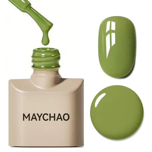 Miniatura 98 de MAYCHAO Esmalte de uñas de gel rosa intenso de 0.5 onzas líquidas, 1 unidad de esmalte de gel rosa brillante, esmalte de uñas que se absorbe con luz