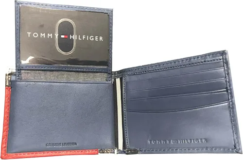 Miniatura 4 de Tommy Hilfiger Passcase and Valet - Billetera plegable - Rojo/Azul marino/Blanco, Multi