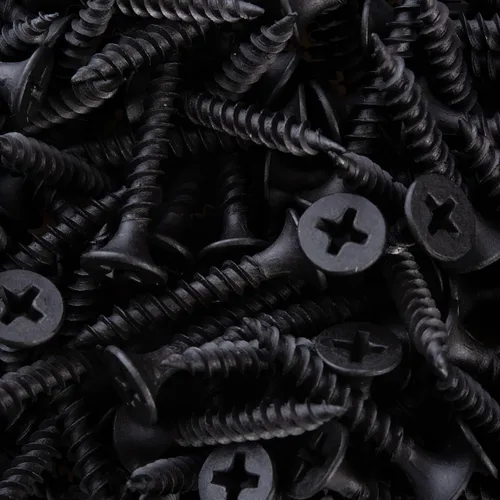 Miniatura 8 de 100 PCS tornillos para madera de acero inoxidable 18-8 (A2) #10 x 5/8 pulgadas, n.º 10 x 0.63'' cabeza plana con revestimiento negro, tornillos