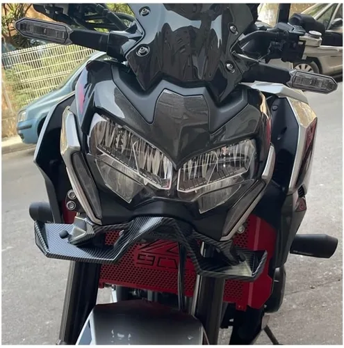 Miniatura 3 de Kit de alerón delantero desnudo para motocicleta, alerón aerodinámico compatible con Kawasaki Z-900 2020 2021 2022